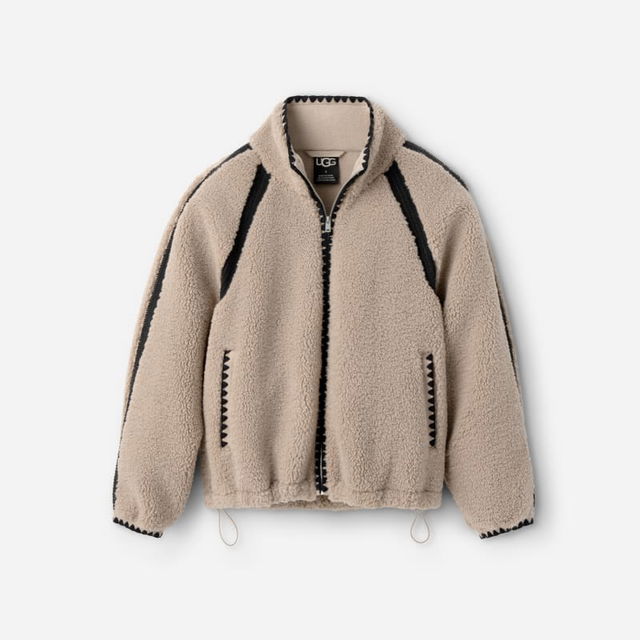 Nikia Crochet Trim Fluff Jacket