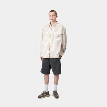 Риза Carhartt WIP Carhartt WIP Hendry Striped Shirt Jacket Бяло | I034827_6, 3
