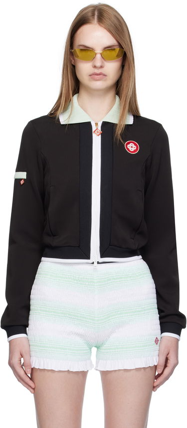 Яке Casablanca Casablanca Viscose Cropped Track Jacket Черно | WPF25-JTP-378-01, 0