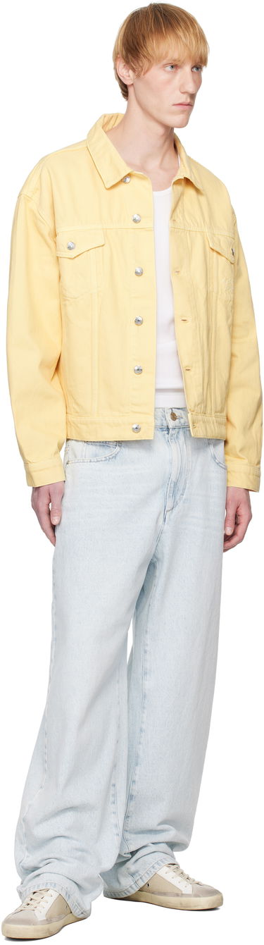 Яке MAISON KITSUNÉ Maison Kitsuné Trucker Denim Jacket Жълто | OM02103WD4012, 3