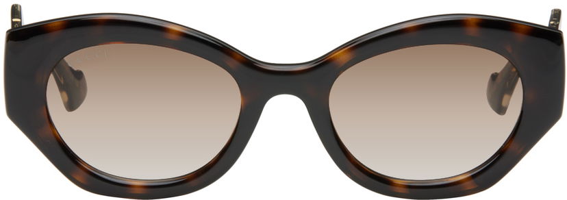 Слънчеви очила Gucci Brown Geometric Sunglasses Кафяво | GG1553S