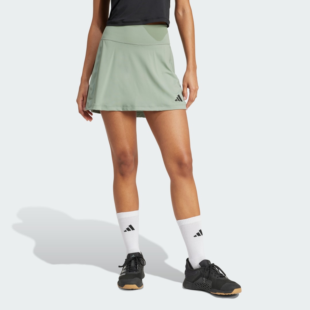 Пола adidas Performance Optime Tennis Skort with Integrated Bike Shorts Зелено | JN6848, 0
