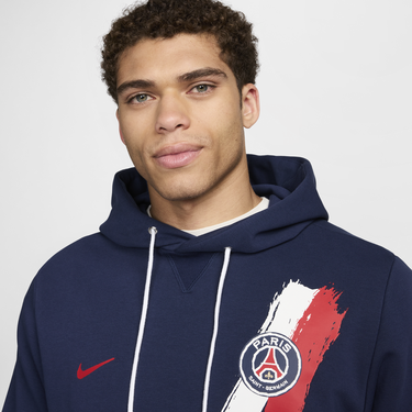 Суитчър Nike Paris Saint-Germain Standard Issue Hoodie Синьо | FQ3218-410, 2