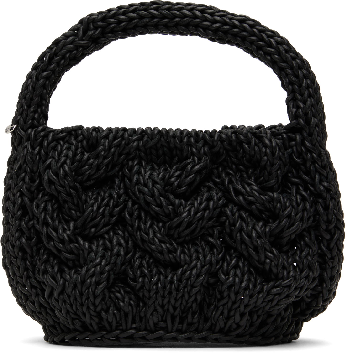 Дамска чанта JW Anderson JW Anderson Small Cable Knit Bag Черно | HB0712-LA0365, 0