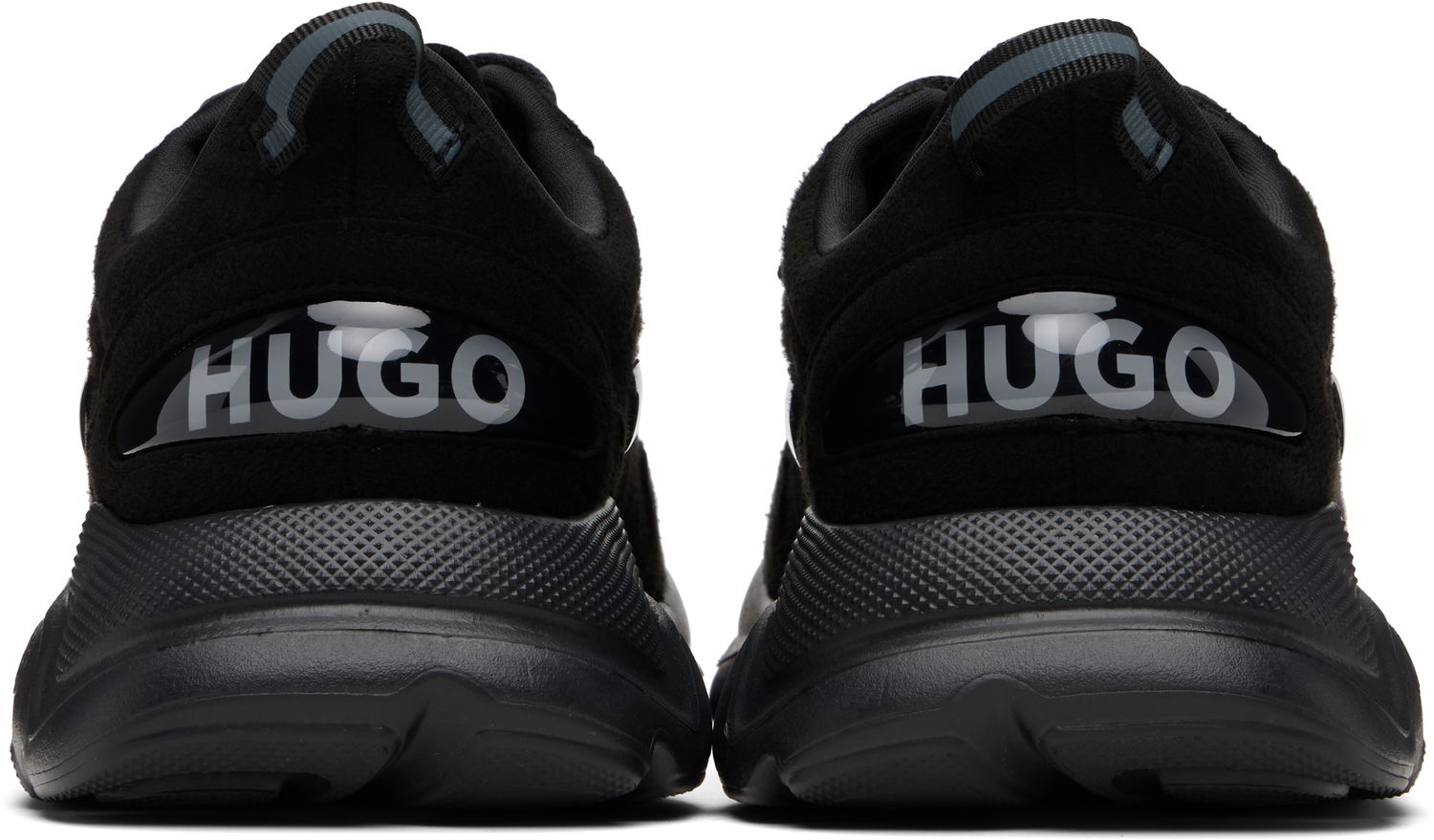 Кецове и обувки BOSS Hugo Logo Faux-Suede Черно | 50548504, 1