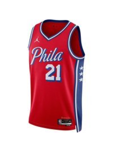 Фланелка Jordan Dri-FIT NBA Philadelphia 76ers Statement Edition Swingman Jersey Червено | DO9539-658