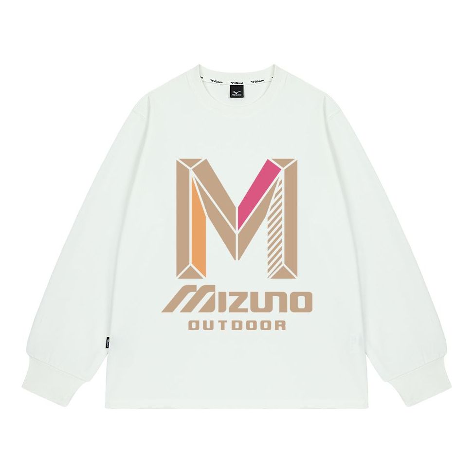 Суитчър Mizuno Graphic Print Casual Long Sleeve T-shirt Бяло | A2CA2A80, 0