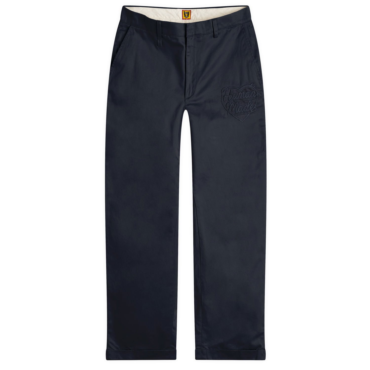 Карго панталони Human Made Chino Pants With Logo Embroidery Тъмно синьо | HM28PT013-NY, 0