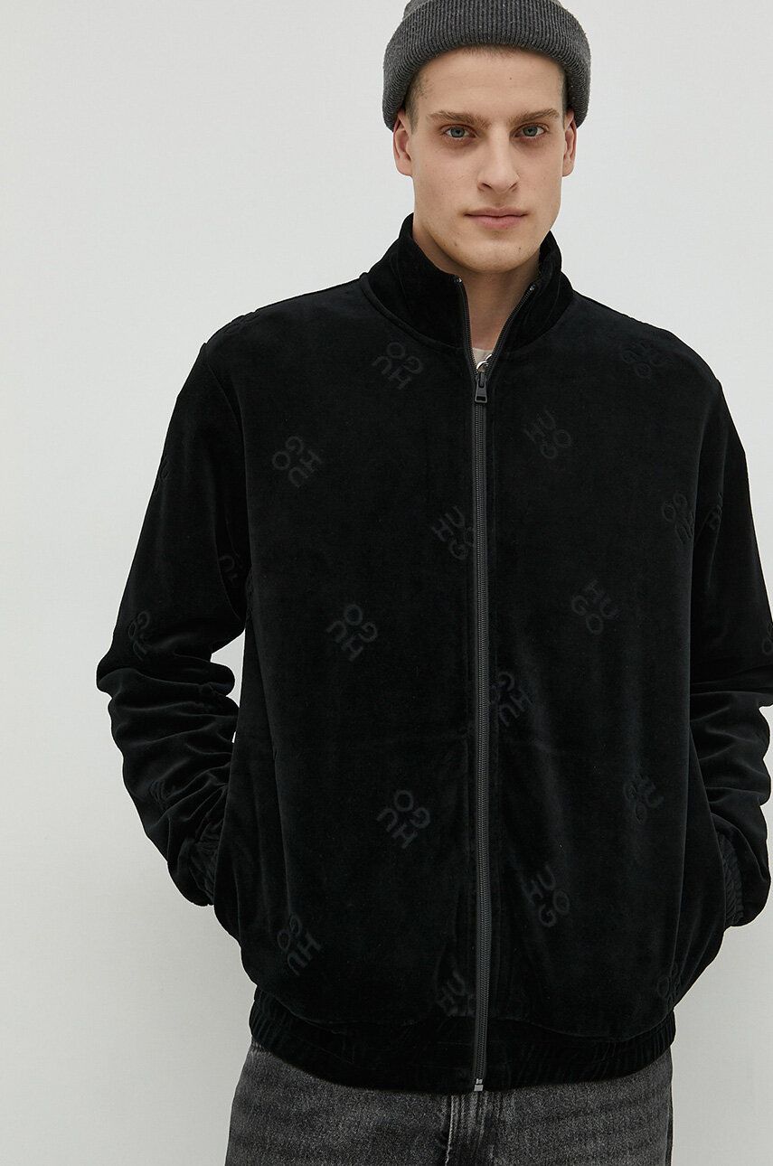 Суитчър BOSS Zip-Up Sweatshirt Черно | 50486435, 0