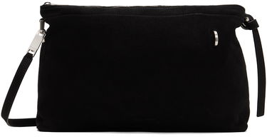Чанта през рамо Rick Owens Rick Owens Adri Suede Shoulder Bag Черно | RA01D0427 LCK, 0