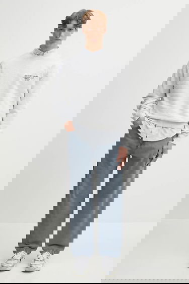 Суитчър Carhartt WIP Alumni Cotton Crewneck Sweatshirt Сиво | I035190.482XX, 4