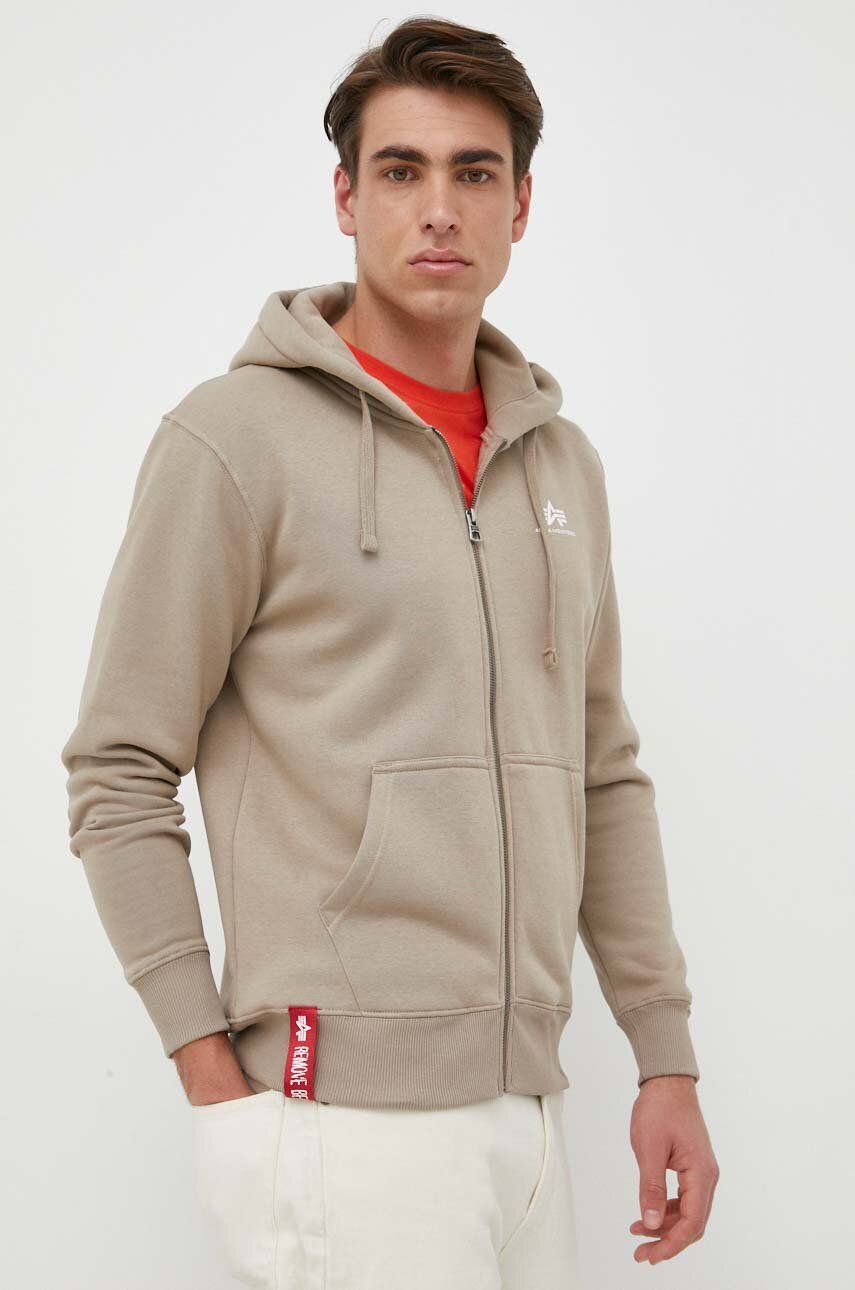 Суитчър Alpha Industries Full-Zip Hoodie Бежово | 118342.679, 0