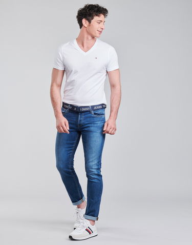 Тениска Tommy Hilfiger ORIGINAL JERSEY V NECK TEE Бяло | DM0DM04410-100-NOOS, 1