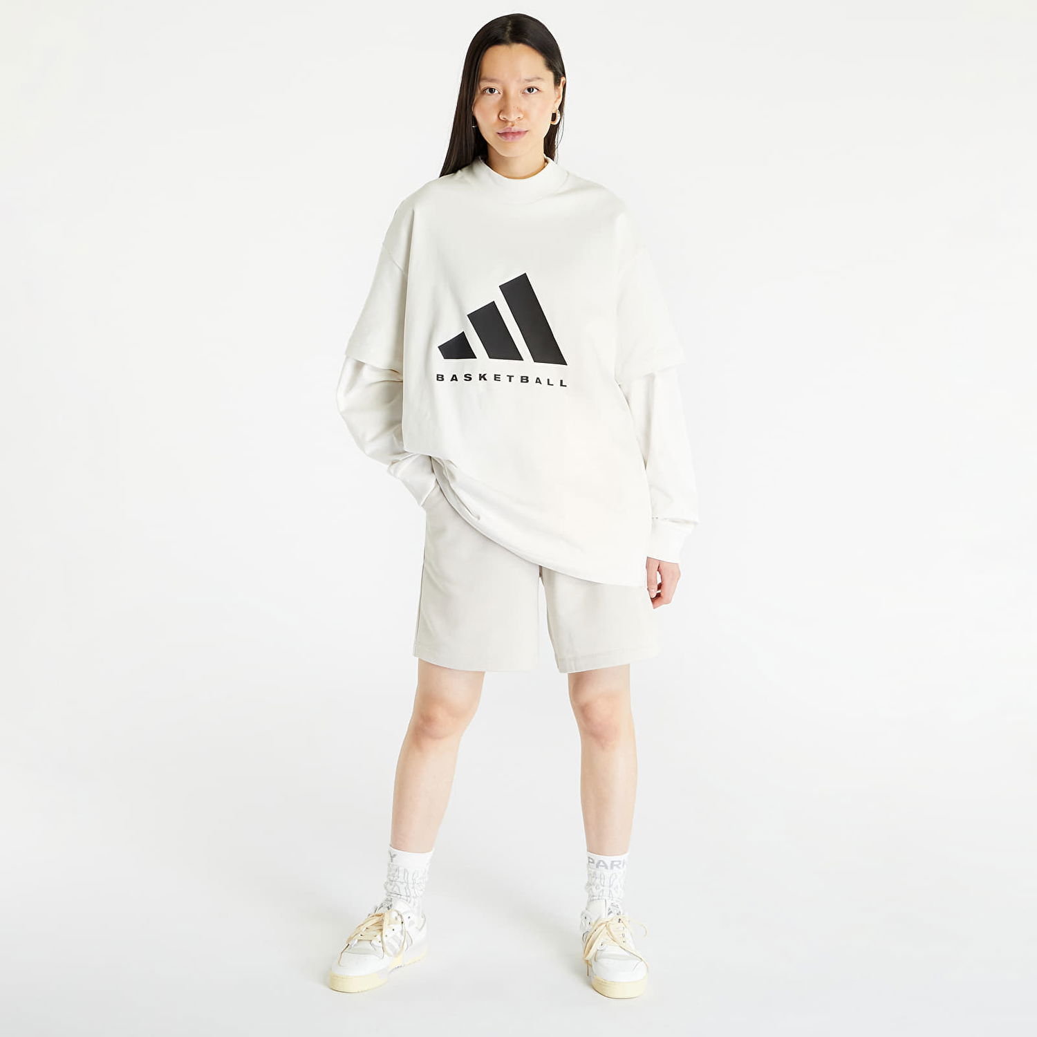 Тениска adidas Originals Basketball Tee UNISEX "Cloud White" Бяло | IA3448, 0