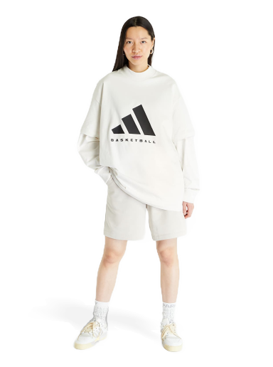 Тениска adidas Originals Basketball Tee UNISEX "Cloud White" Бяло | IA3448