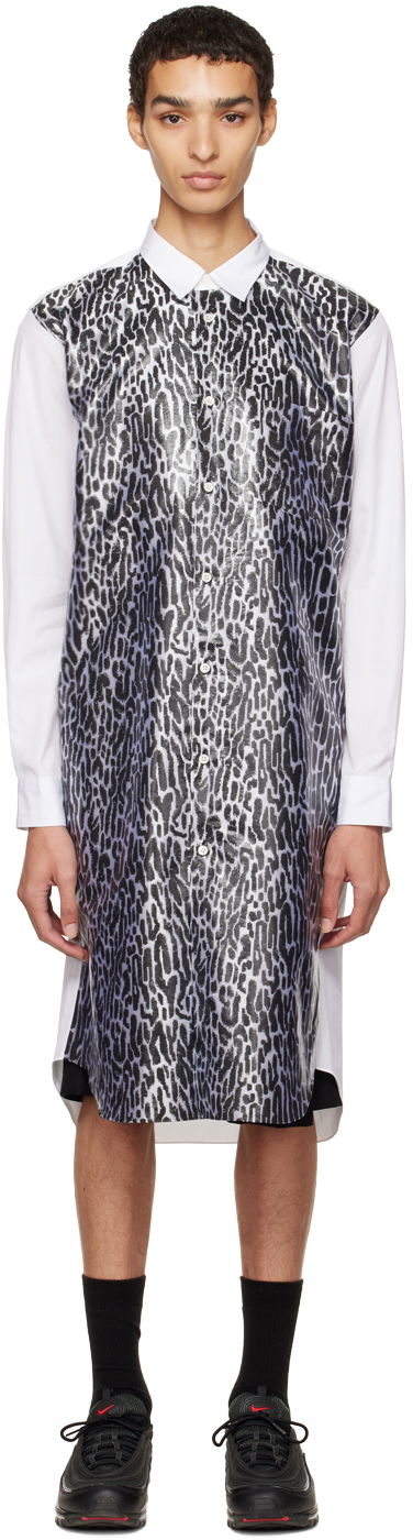 Риза Comme des Garçons Longsleeve Shirt Бяло | PJ-B012-051-2-1, 0