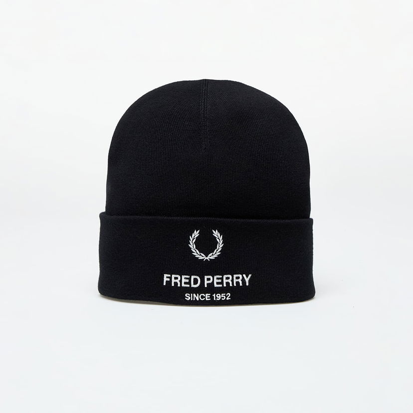 Шапка Fred Perry Flp Poly Beanie Black Universal Черно | C8152 102