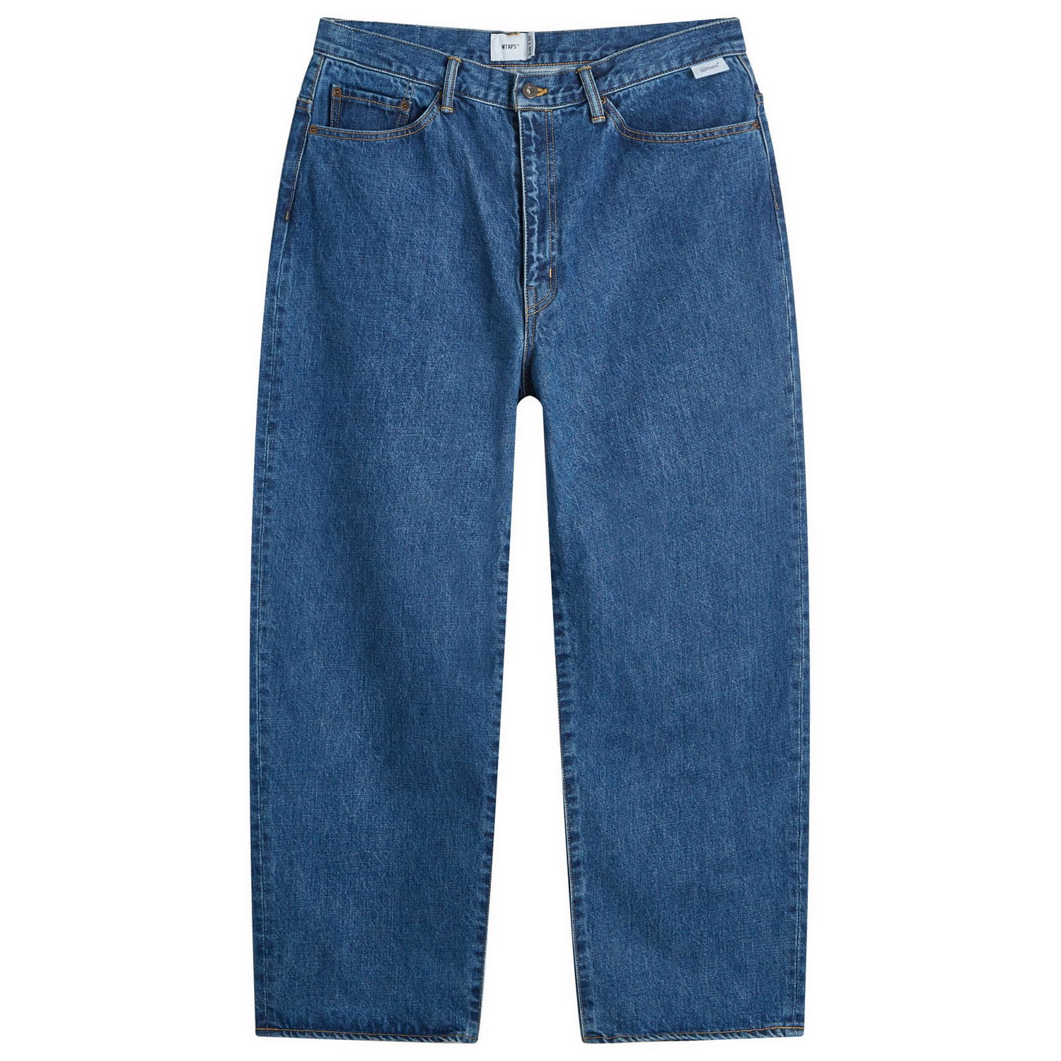 Дънки WTAPS Embroidered Straight Leg Jeans Синьо | 242WVDT-PTM02-IND, 0