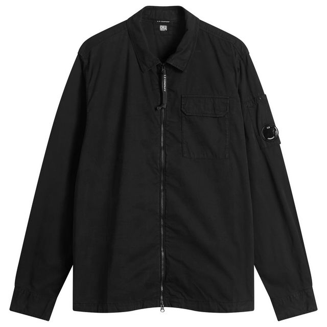 Organic Gabardine Zip Overshirt