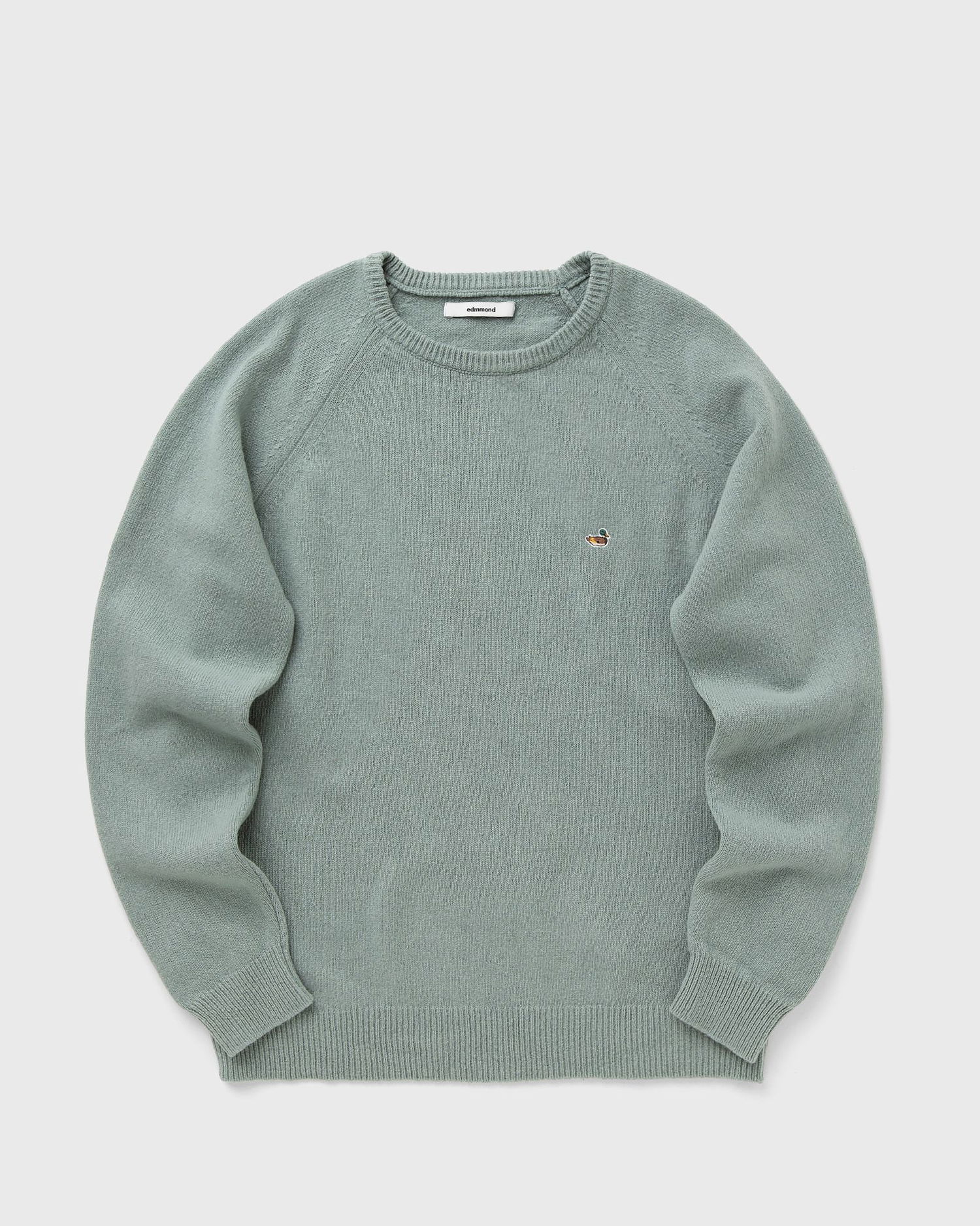 Пуловер Edmmond Studios Duck Patch Crewneck Knit Sweater Зелено | 325-60-01620, 1