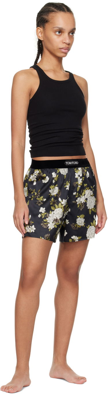 Боксерки Tom Ford Tom Ford Hendrix Floral Stretch Silk Satin Pyjama Shorts Черно | SH0021-FAP224, 3