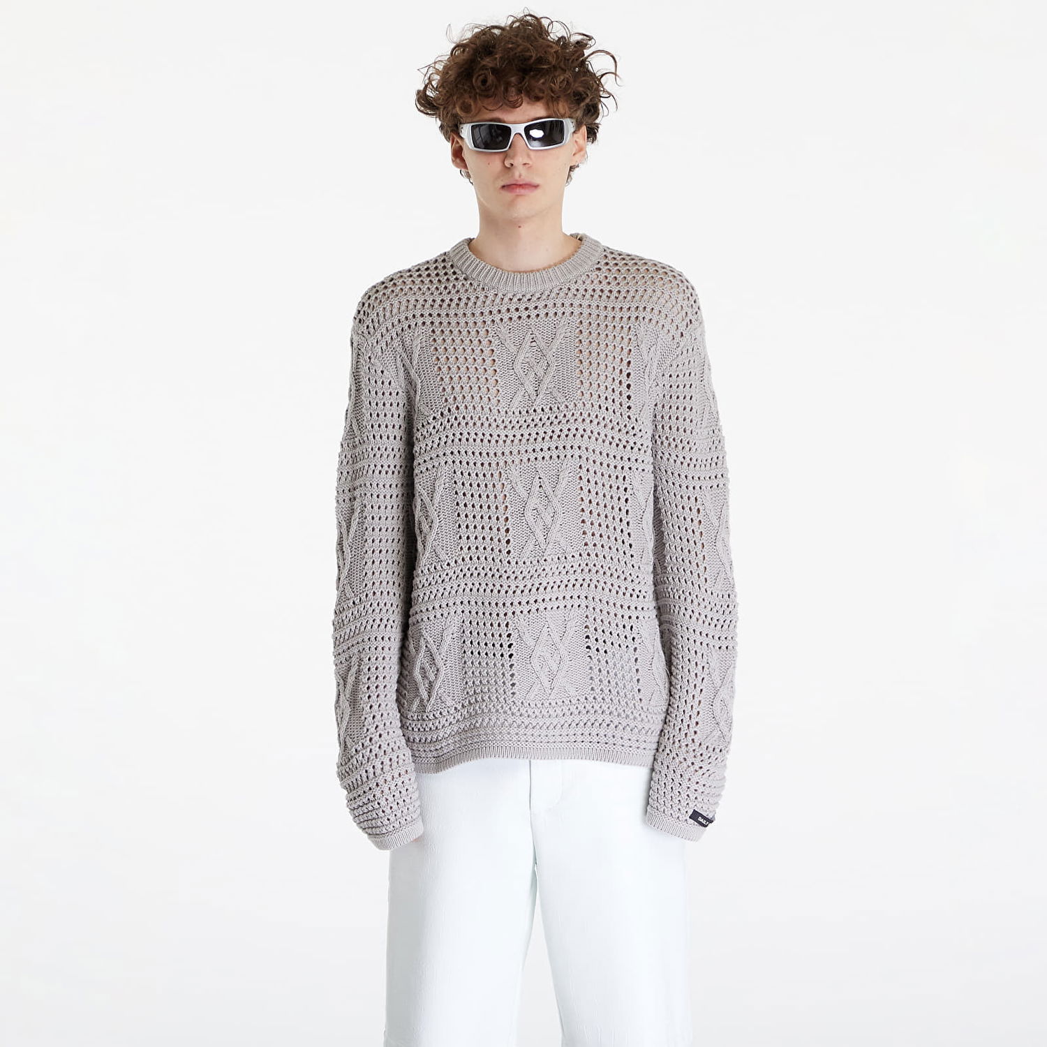 Пуловер DAILY PAPER Zuberi Crochet Sweater Сиво | 2411038, 0