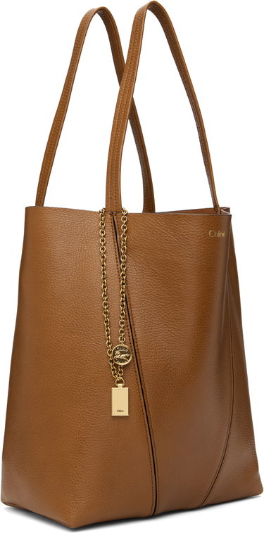 Голяма пазарска чанта CHLOÉ Chloé 'Spin' Tote Bag Кафяво | CHC25SS811N84, 1
