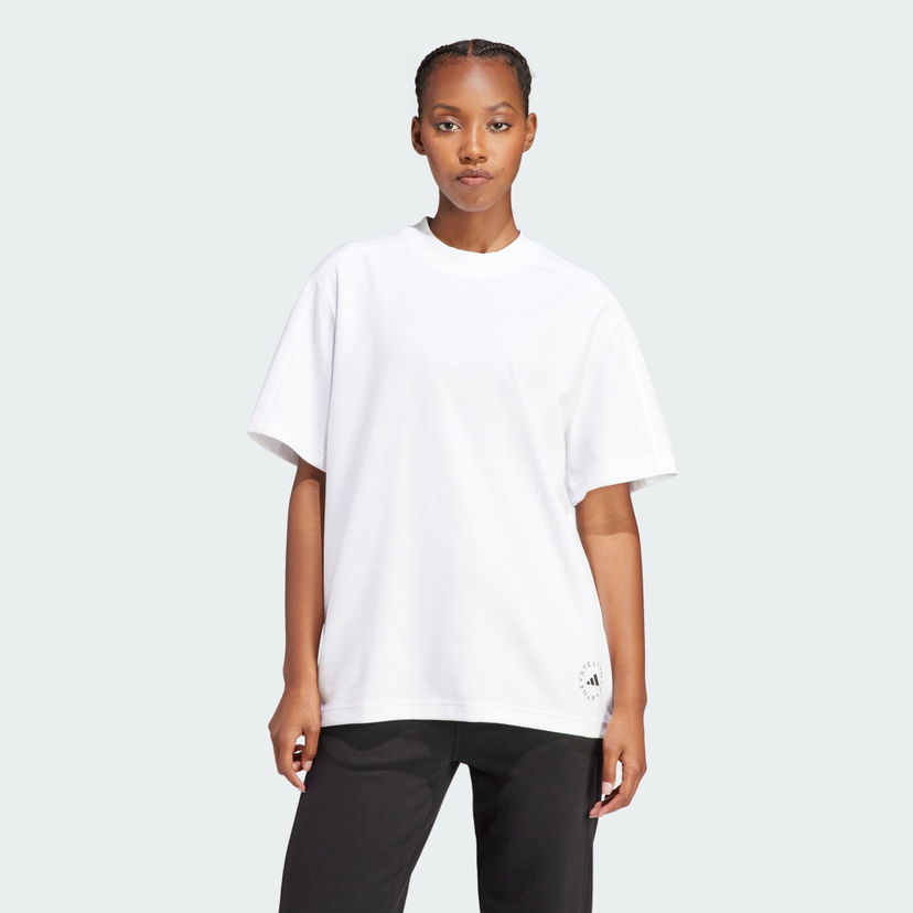 Тениска adidas Performance adidas by Stella McCartney Logo Бяло | IB6855