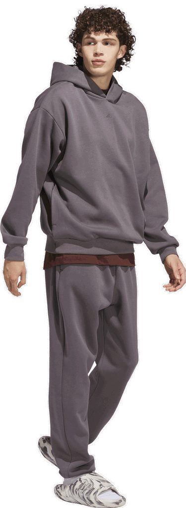 Спортни панталони adidas Performance Basketball Fleece Pants Лилаво | JL6872, 3