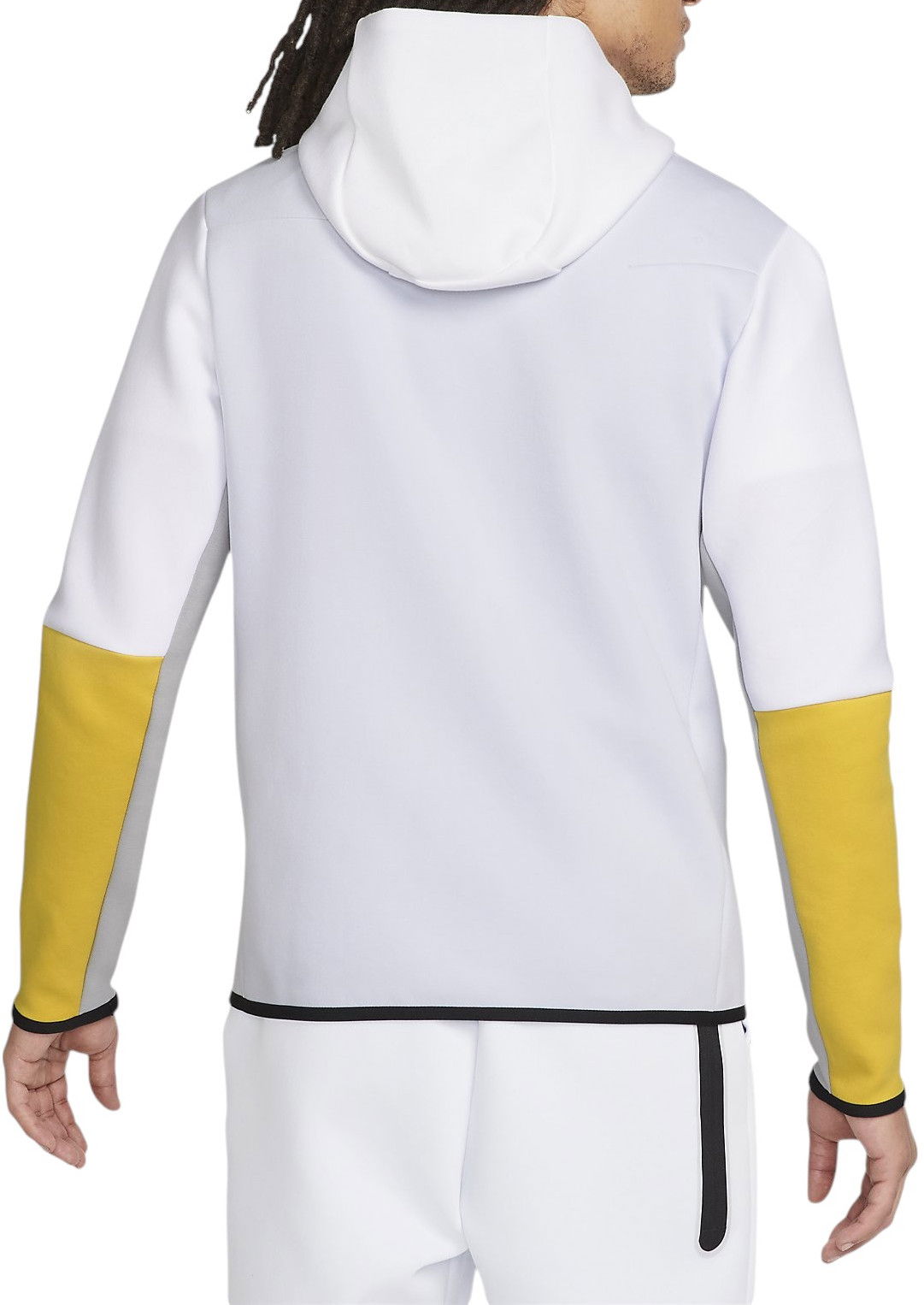 Суитчър Nike Sportswear Tech Fleece Full Zip Hoodie White/Yellow/Baby Blue Сиво | CU4489-102, 1
