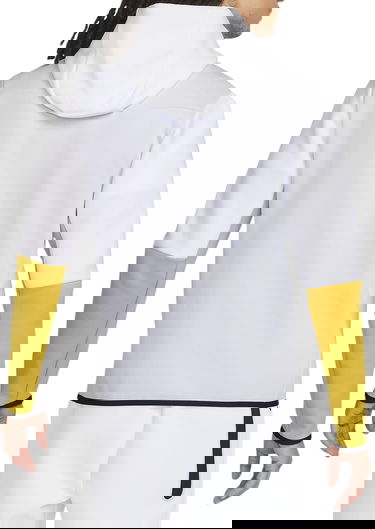 Суитчър Nike Sportswear Tech Fleece Full Zip Hoodie White/Yellow/Baby Blue Сиво | CU4489-102, 1