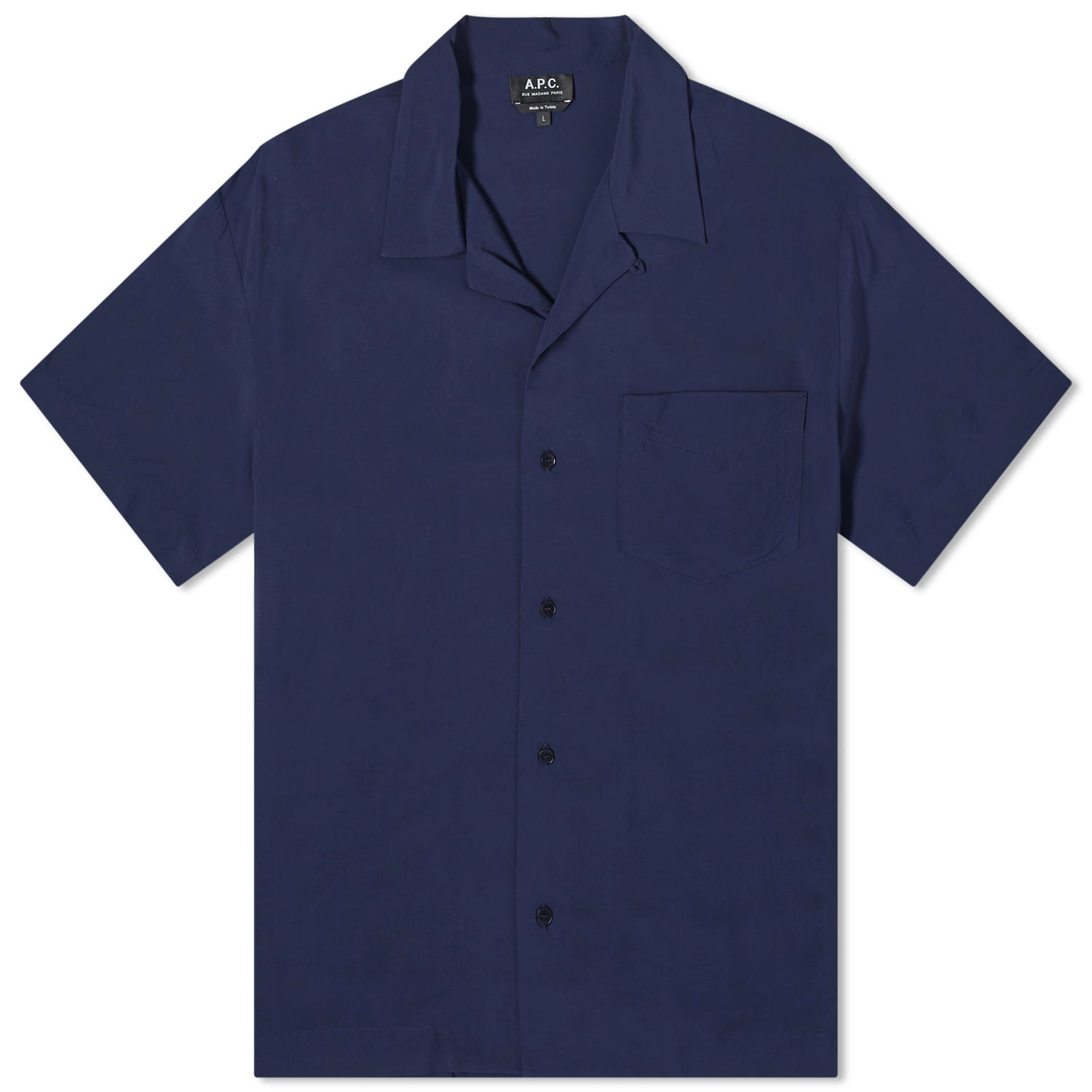 Риза A.P.C. Lloyd Vacation Shirt Тъмно синьо | VIAJA-H12495-IAK, 0