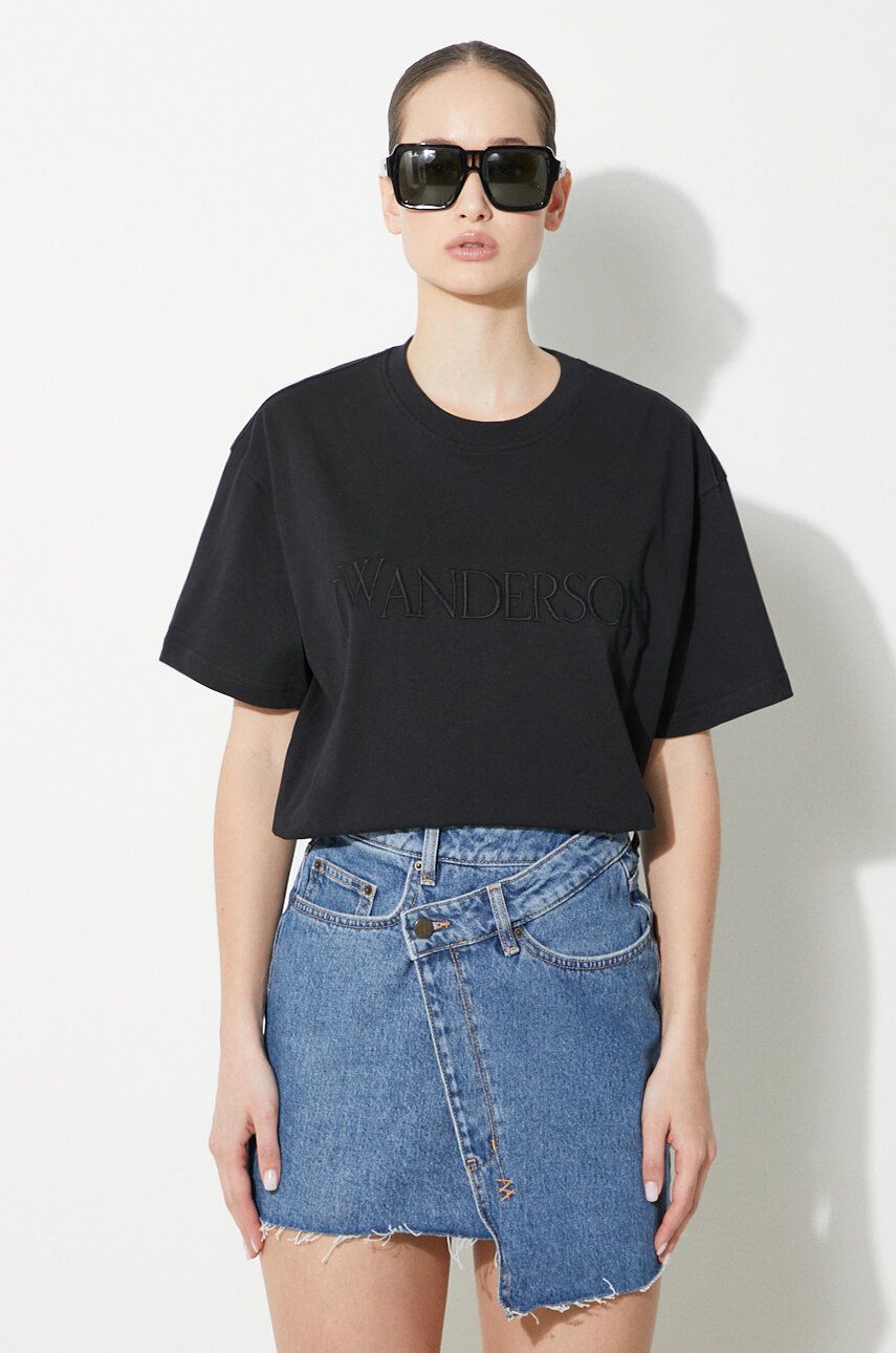 Тениска JW Anderson Embroidery T-Shirt Черно | JT0218.PG0980.999, 0