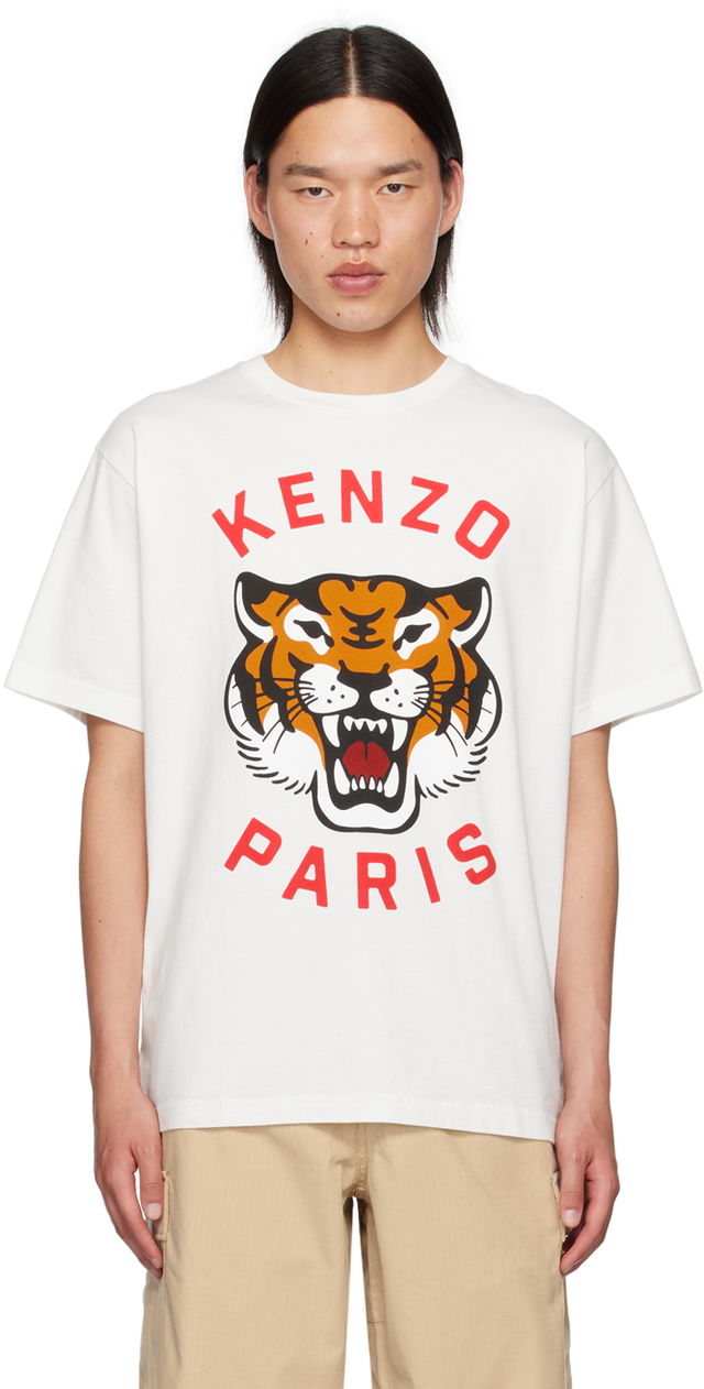 White Paris Lucky Tiger T-Shirt