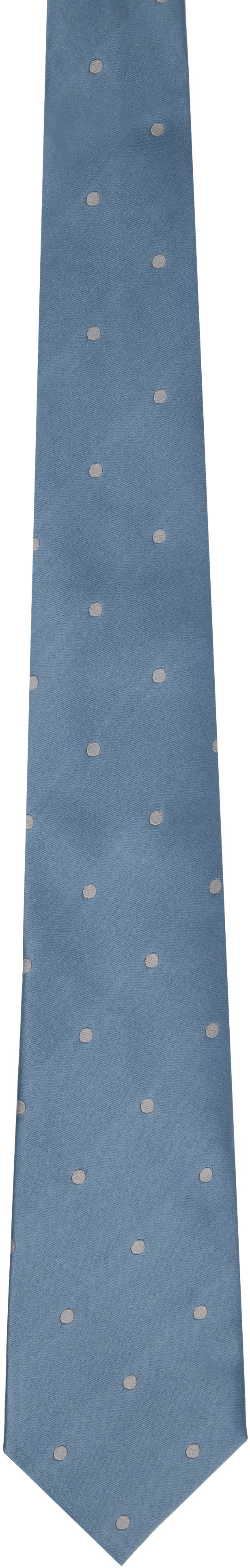 Аксесоари Tom Ford TOM FORD Silk Tie with Dots Синьо | STE001-S0087, 0