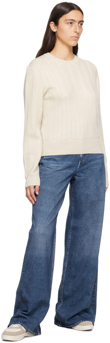 Пуловер rag & bone Durham Knit Sweater Бяло | WAS23F037CC37, 3