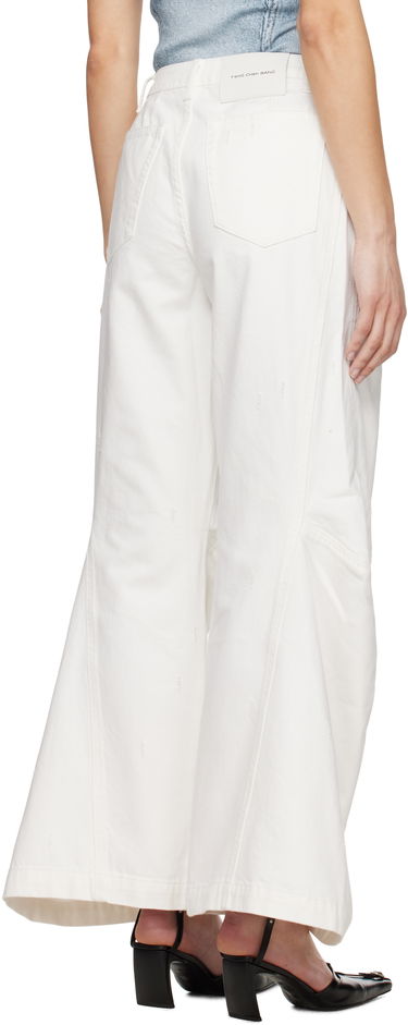 Карго панталони Feng Chen Wang Feng Chen Wang Cargo Jeans Бяло | FWS19TR03, 2