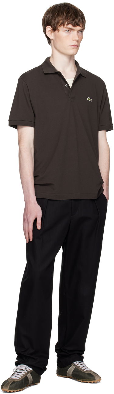 Поло тениска Lacoste Classic Fit L.12.12 Light Piqué Polo Кафяво | PH9851_SKB, 3