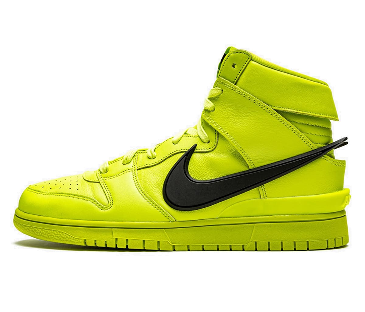 Кецове и обувки Nike AMBUSH x Dunk High "Flash Lime" Жълто | CU7544-300, 0