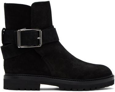 Облекло Manolo Blahnik Manolo Blahnik Hather Suede Ankle Boots Черно | 323-2540-0002, 0
