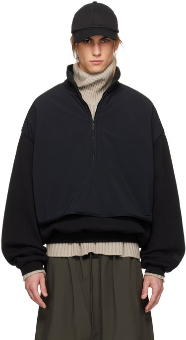 Суитчър Fear of God Fear of God ESSENTIALS Mock Neck Pullover Черно | 202SP244304F, 0