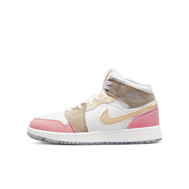 Кецове и обувки Jordan Air Jordan 1 Mid SE "Pastel Grind" GS Розово | DJ0338-100, 0