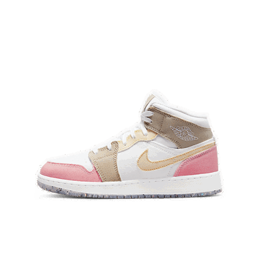 Кецове и обувки Jordan Air Jordan 1 Mid SE "Pastel Grind" GS Розово | DJ0338-100, 0