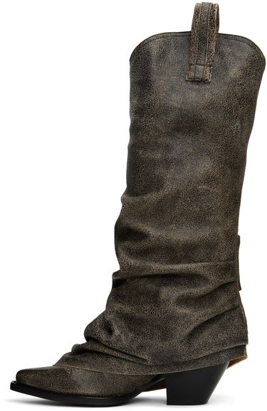 Облекло R13 R13 Mid Cowboy Sleeve Boots Кафяво | R13S0107-S131A, 2