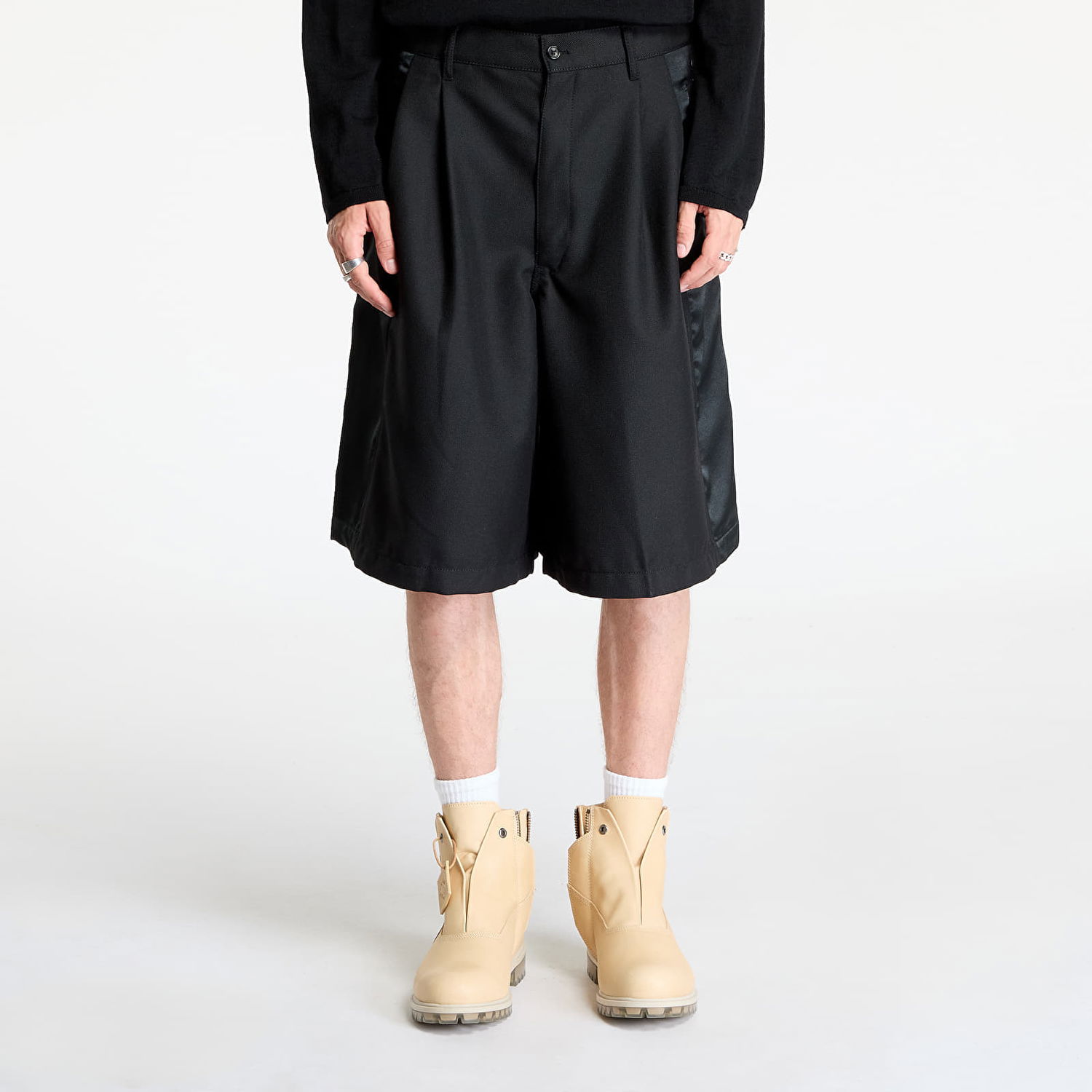 Къси панталони Comme des Garçons SHIRT Woven Shorts Black Черно | FN-P006 Black, 0