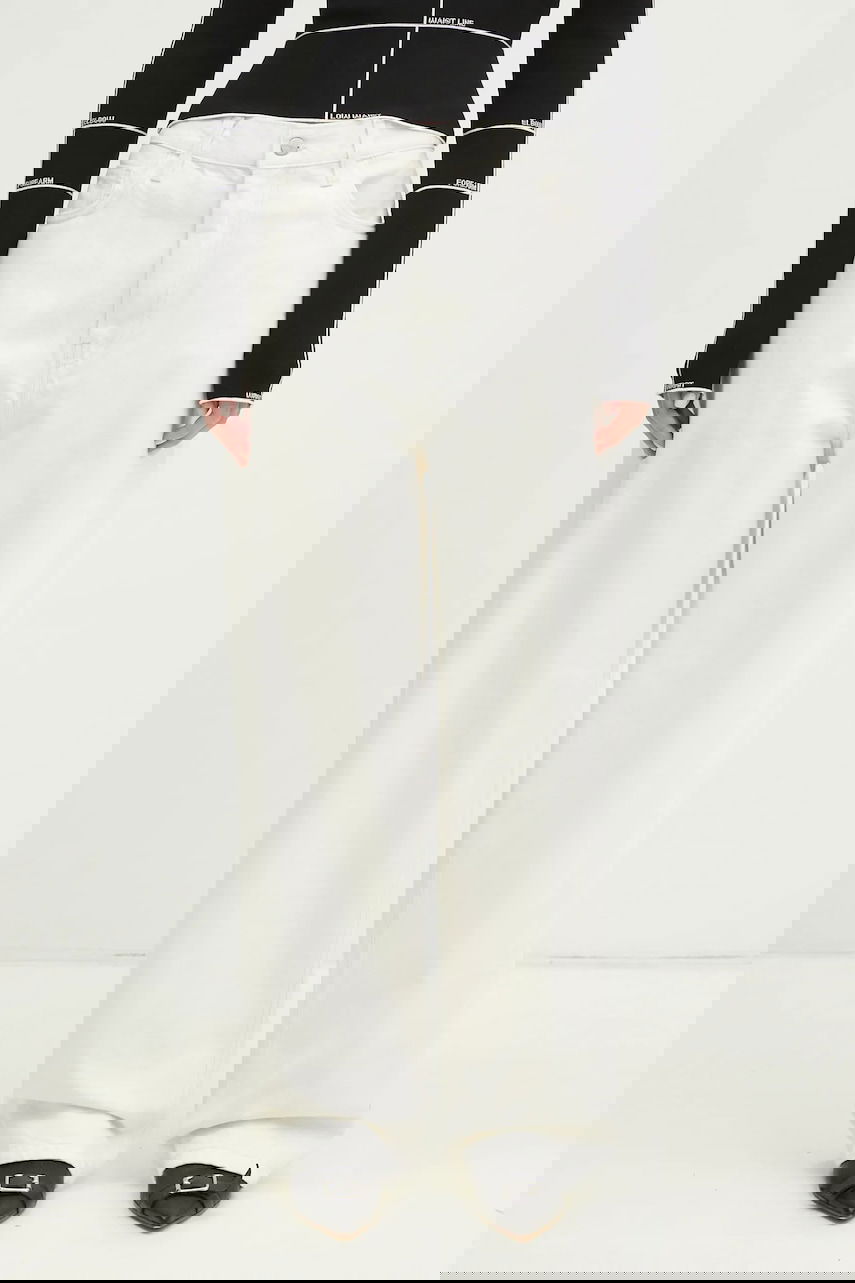 Дънки Carhartt WIP Brandon Wide-Leg Pant Medium Waist Бяло | I031918, 0