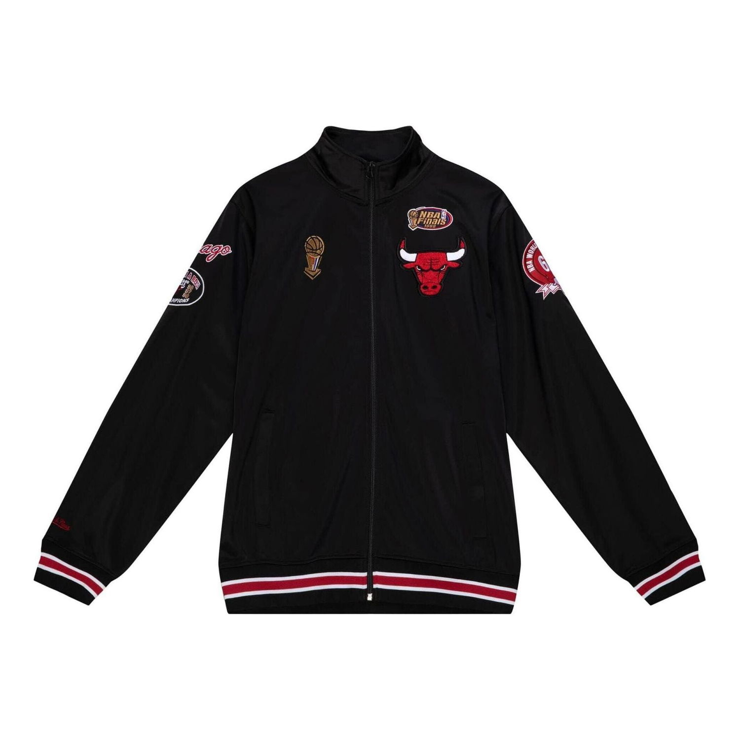 Ветровка Mitchell & Ness NBA Chicago Bulls Champ City Track Jacket Черно | OJZP3238-CBUYYPPPBLCK, 0