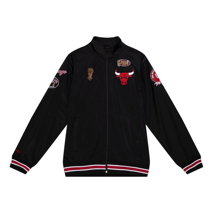 Ветровка Mitchell & Ness NBA Chicago Bulls Champ City Track Jacket Черно | OJZP3238-CBUYYPPPBLCK