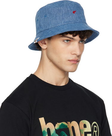 Тениска BAPE Embroidered Logo Denim Bucket Hat Черно | 001HTK221001F, 1