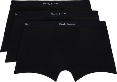 Боксерки Paul Smith Paul Smith Three-Pack Long Plain Boxer Briefs Черно | M1A-480E-M3PK-79, 0